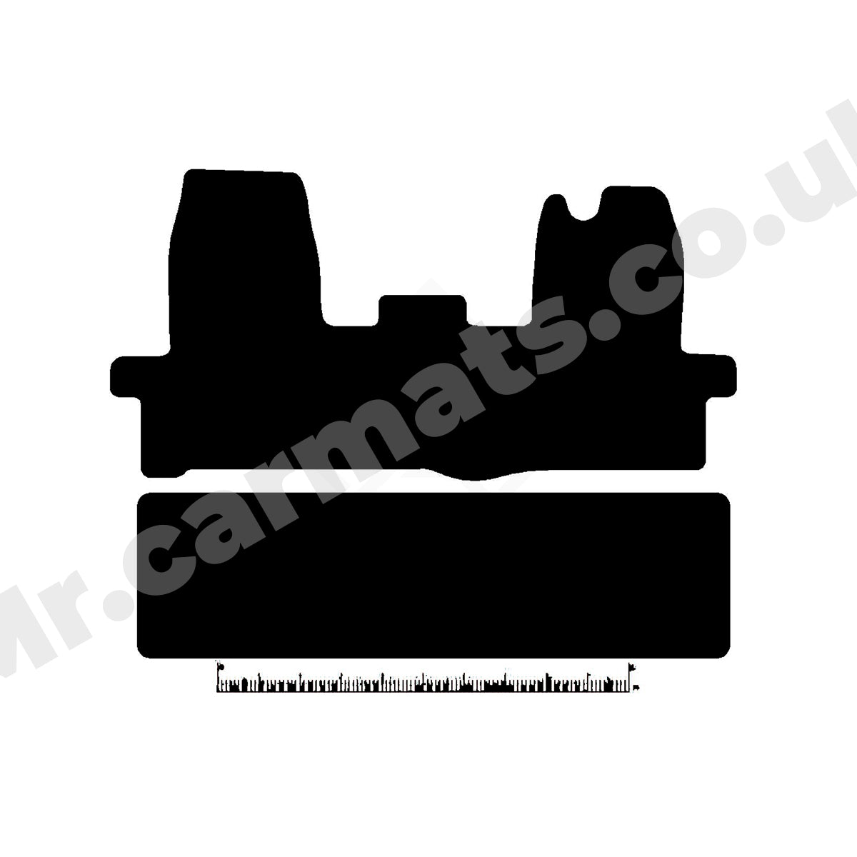 Ford Transit MK8 Crew Cab Van 2016-2025 Van Mats (driver side holes off set)