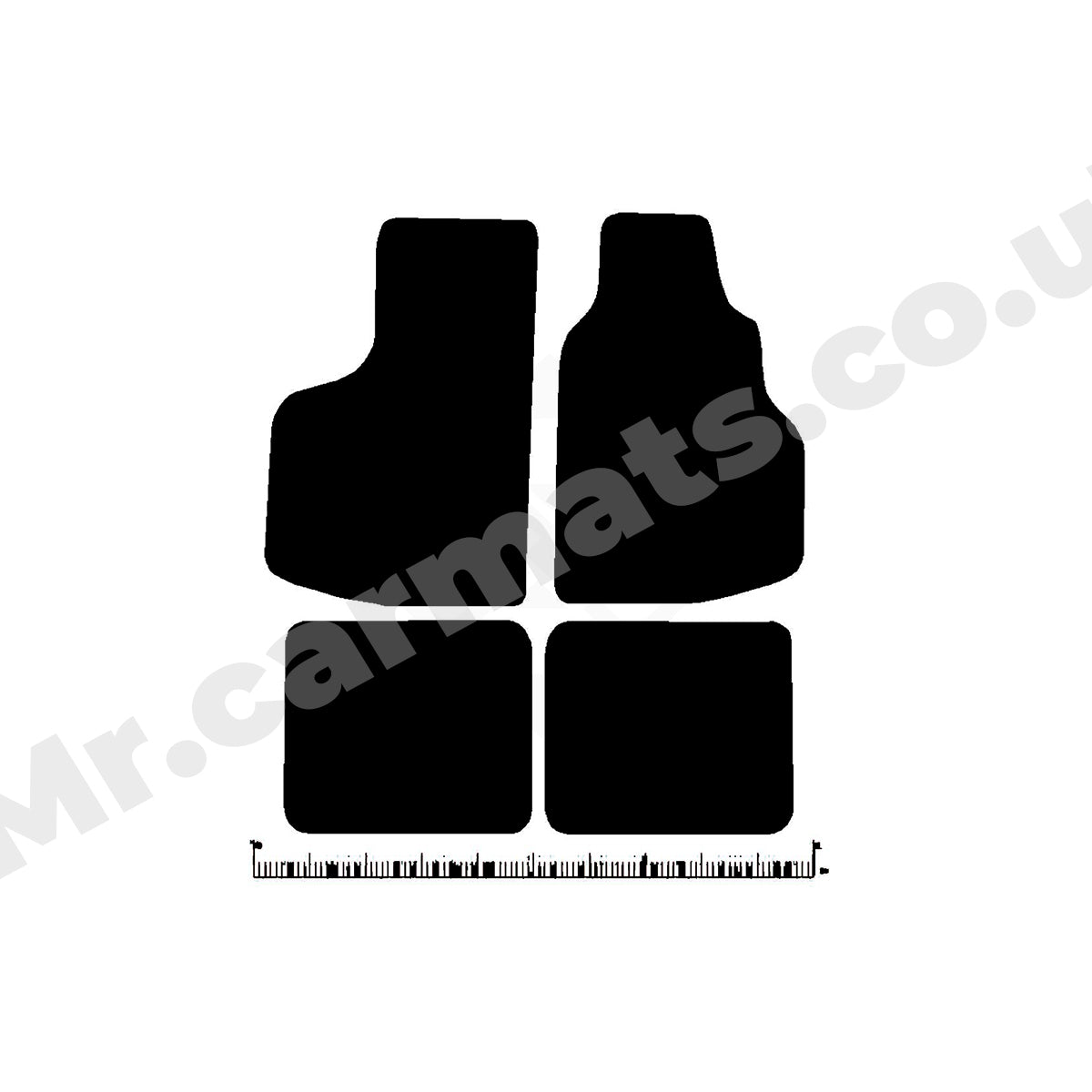 Volkswagen Golf Mk1 Convertible 1974-1983 (2 clips) Car Mats