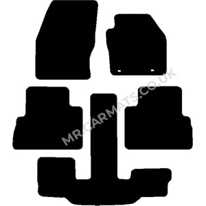 Ford C Max Grand (oval clips) 2011-2013 Car Mats
