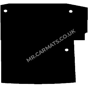 Peugeot Bipper Van 2008-2018 Van Rear Load Mat (with side door, ply lined)