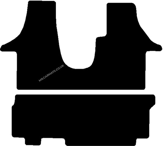 Volkswagen Transporter T5 Kombi Van 2011-2015 Van Mats (twin side doors, 1+2 rear seats)