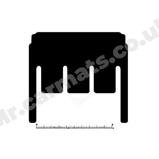 Mercedes Vito Dualiner Crew Cab Van 2015-2025 Rear Seat Van Mats