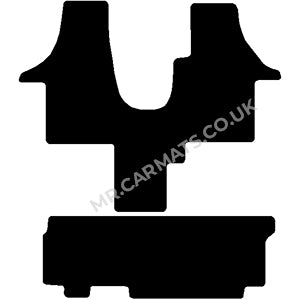 Volkswagen Transporter T5 Kombi Van 2011-2015 Van Mats (walkthrough, twin side doors, 1 & 2 rear seat)