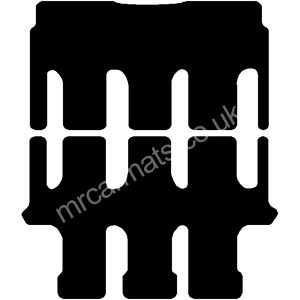Mercedes V-Class People Carrier 2014-2025 Van Mats (rear 2 piece)