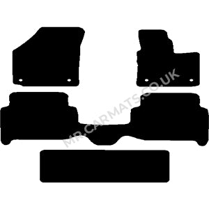 Volkswagen Touran Taxi 7 seat 2010-2016 (round fixings) Car Mats