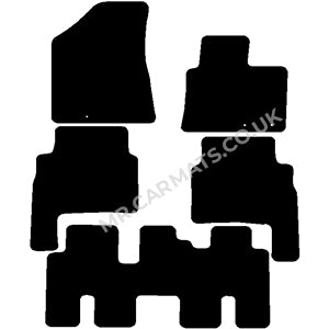 Kia Sorento 2010-2012 7 seat Car Mats