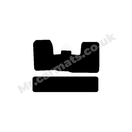 Ford Transit Custom Crew Cab Manual Van 2018-2020 Van Mats (1 piece front, drivers side holes parallel)