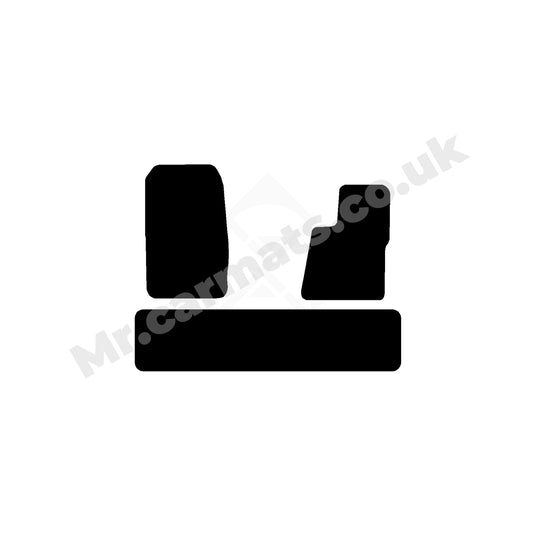 Ford Transit Custom Crew Cab Automatic Van 2020-2023 Van Mats (without centre piece)