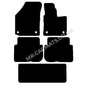 Volkswagen Touran 7 seat 2010-2016 (oval fixings) Car Mats