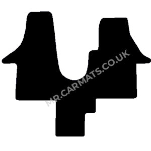 Volkswagen Transporter T5 Van (walkthrough Captain Front Seats) 2011-2015 Van Mats